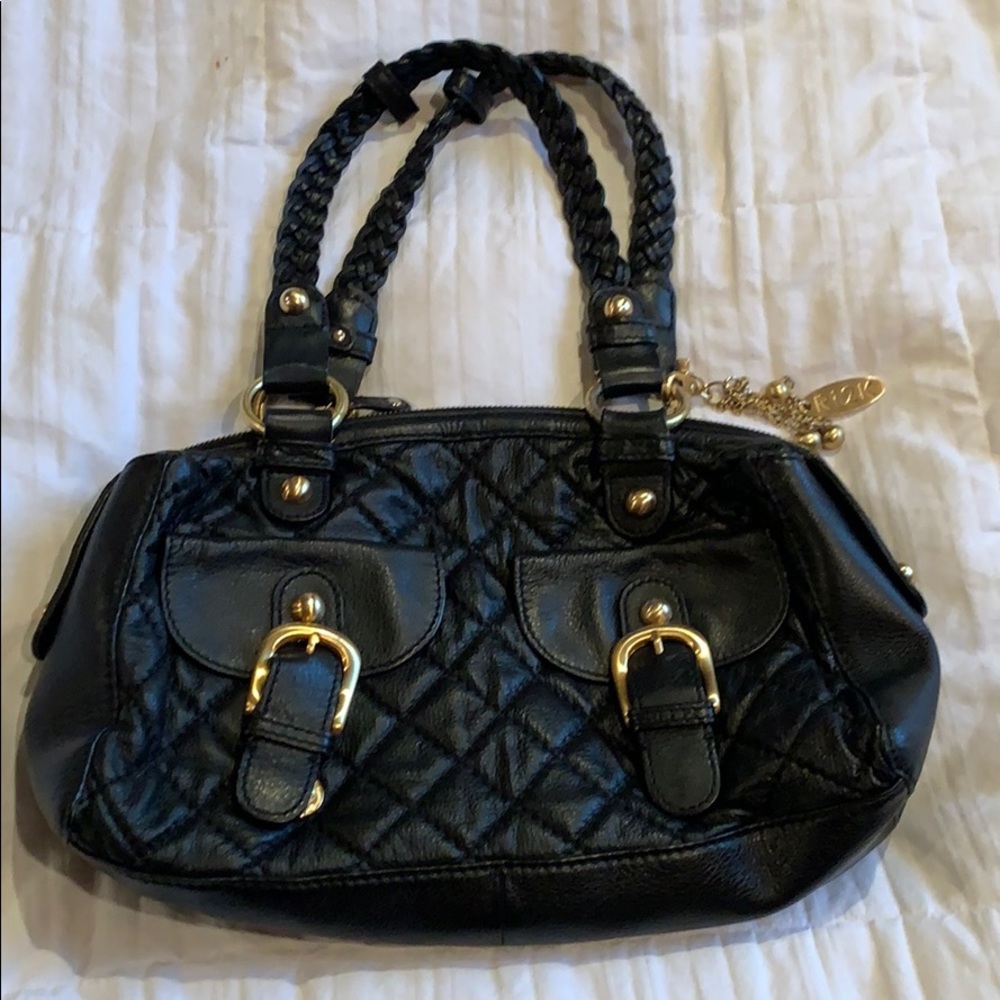 Ri2K black leather purse